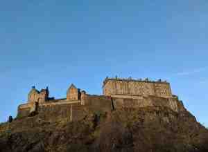 Edinburgh castle from Princess Street gardens